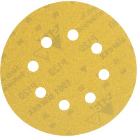 Шкурка шлифовальная 25 шт. для эксцентриковых шлифмашин (125 мм; К120; крепление на липучке) DEWALT DT 3115