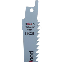 Полотно пильное по дереву 2 шт. 150х1,25 мм (прямой рез) Bosch 2.608.650.614