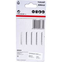 Пилки T101AIF 5 шт. для лобзика (77 мм; хвостовик с 1 упором; чистый пропил, BIM) BOSCH 2.608.634.897