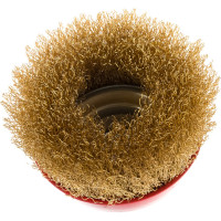 Корщетка-чашка (100 мм; М14; латунированная проволока) FIT IT 39270