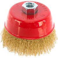 Корщетка-чашка (100 мм; М14; латунированная проволока) FIT IT 39270
