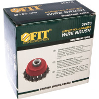 Корщетка-чашка (150 мм; М14) для УШМ FIT 39470