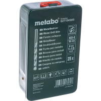 Набор сверл по металлу 25 шт. (1-13 мм; HSS-G) Metabo 627154000