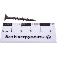 Саморезы черные по гипроку к дереву (100 штук, 3.5 х 35) ХВАТ 22035-0