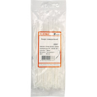 Нейлоновый хомут DKC 2.5х200 белый, 100 шт. 25207SR