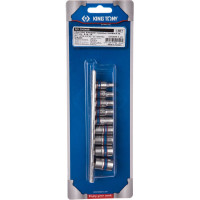 Набор шестигранных торцевых головок 1/4", 4-13мм, 9шт KING TONY 2509MR