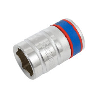 Торцевая стандартная шестигранная головка 1/2", 17мм KING TONY 433517M