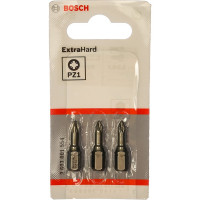 Бита Pz1 3 шт. (25 мм; Extra Hart, хвостовик шестигранный 1/4") Bosch 2607001554