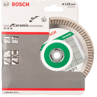Диск алмазный отрезной Best for Ceramic Extraclean Turbo (125х22.2 мм) для УШМ Bosch 2608602479