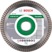 Диск алмазный отрезной Best for Ceramic Extraclean Turbo (125х22.2 мм) для УШМ Bosch 2608602479