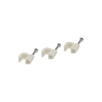 Круглая пластиковая скоба 8мм, 50шт TDM ELECTRIC SQ0514-0015