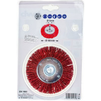 Щетка плоская нейлоновая (100 мм; хвостовик 6 мм; грубая) KWB 6044-30