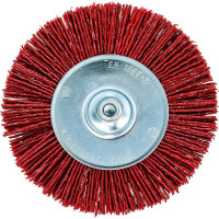 Щетка плоская нейлоновая (100 мм; хвостовик 6 мм; грубая) KWB 6044-30