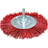 Щетка плоская нейлоновая (100 мм; хвостовик 6 мм; грубая) KWB 6044-30