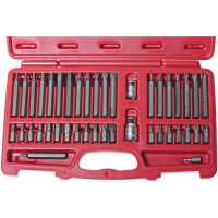 Набор 6-ти гранных бит 1/2"&3/8" HEX, TORX, SPLINE + 2 держателя, кейс (42 предмета) JTC 3933