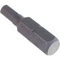 Вставка бита торцевая 1/4", HEX, 4 мм, L = 25 мм KING TONY 102504H