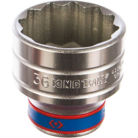 Головка торцевая стандартная двенадцатигранная 1/2", 36 мм KING TONY 433036M