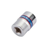 Головка торцевая стандартная шестигранная 1/4", 13 мм KING TONY 233513M