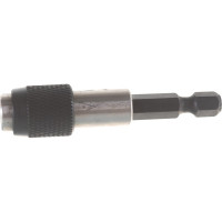 Держатель вставок бит 1/4", фиксатор, для шуруповерта KING TONY 752-60