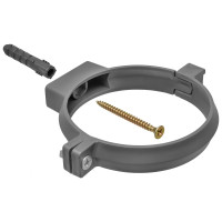 Одинарный пластиковый кронштейн с дюбелем MasterProf 110 мм, 2 шт ИС.130169