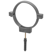 Одинарный пластиковый кронштейн с дюбелем MasterProf 110 мм, 2 шт ИС.130169