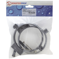 Одинарный пластиковый кронштейн с дюбелем MasterProf 110 мм, 2 шт ИС.130169