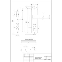 Врезной замок APECS 1523/60-AB 17396