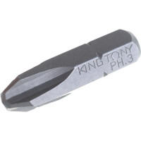 Вставка бита торцевая 1/4", Phillips, PH3, L = 25 мм KING TONY 102503P
