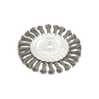 Щетка плоская для УШМ (125 мм; М14; крученая проволока  0.8 мм) MATRIX 74644