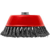 Щетка чашечная для УШМ (150 мм; М14; крученая проволока 0.35 мм) MATRIX 74618