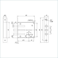Замок МЕТТЭМ ЗВ8-02 5 ключей ЗВ8 802.0.0 10295