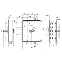 Замок МЕТТЭМ ЗН4 030.1.1 ПР (5 ключей) 19701
