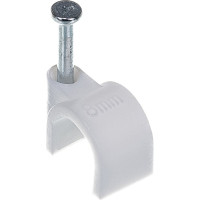 Пластиковая круглая скоба с гвоздем FORTISFLEX СПК 8 40шт 49460