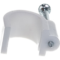 Пластиковая круглая скоба с гвоздем FORTISFLEX СПК 9 30шт 49461