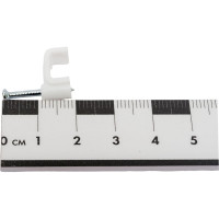 Пластиковая плоская скоба с гвоздем FORTISFLEX СПП 8 40шт 49452