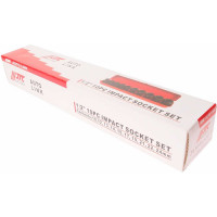 Набор ударных двенадцатигранных торцевых головок 1/2" 10-24мм 10шт JTC-J410P