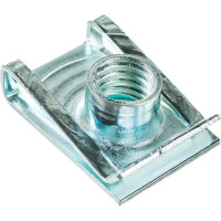 Автомобильная скоба вставка металлическая, резьба 8мм, 25х16.5мм 50шт JTC-TQ8U