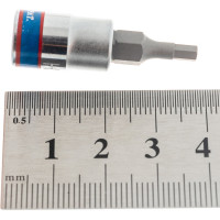 Торцевая насадка (бита) 1/4", HEX, 3мм, 37мм KING TONY 203503