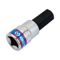 Торцевая насадка (бита) 3/8", HEX, 12мм, 50мм KING TONY 302512
