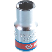 Торцевая стандартная шестигранная дюймовая головка 1/4", 1/4" KING TONY 233508S