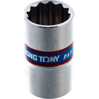 Торцевая стандартная двенадцатигранная головка 1/4", 10мм KING TONY 233010M