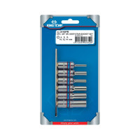 Набор глубоких торцевых головок 3/8", TORX Е-стандарт, Е4-Е14, 6шт KING TONY 3116PR