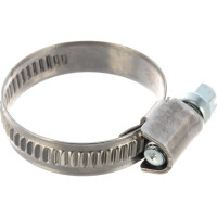 Ленточный червячный хомут 020-032мм нержавеющая сталь JTC-ZN32