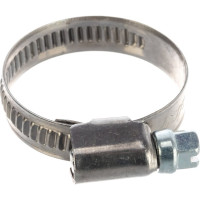 Ленточный червячный хомут 020-032мм нержавеющая сталь JTC-ZN32