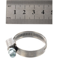 Ленточный червячный хомут 020-032мм нержавеющая сталь JTC-ZN32