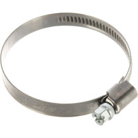 Ленточный червячный хомут 040-060мм нержавеющая сталь JTC-ZN60