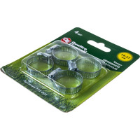 Обжимной хомут QUATTRO ELEMENTI 14-27 мм оцинкованный, 4 шт 772-005