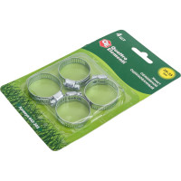 Обжимной хомут QUATTRO ELEMENTI 20-35 мм оцинкованный, 4 шт 642-203