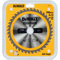 Пильный диск CONSTRUCT (190х30 мм; 40 ATB) DEWALT DT1945