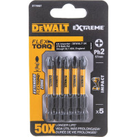 Биты ударные IMPACT Torsion (5 шт; Ph2; 57мм) DEWALT DT7998T